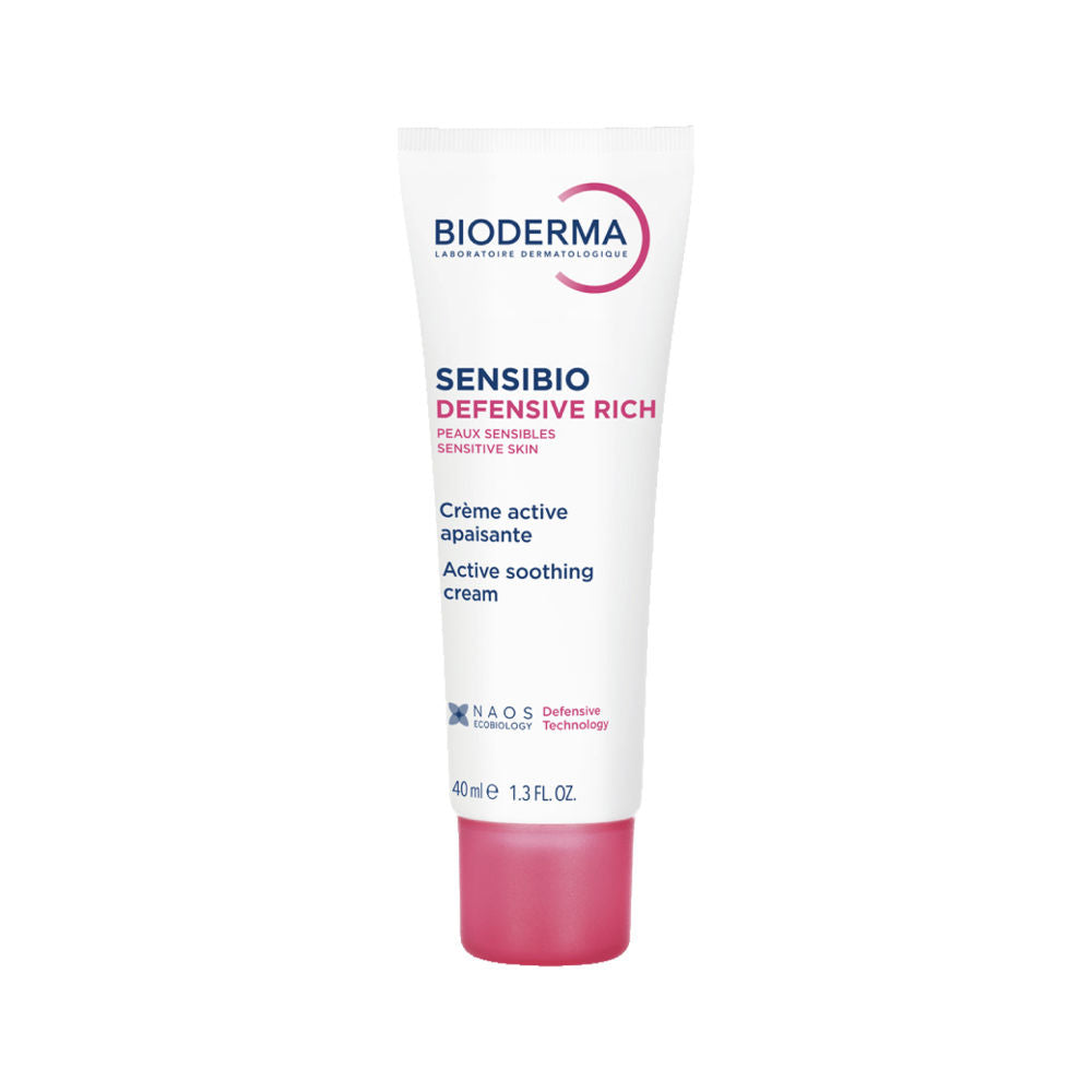 Bioderma Sensibio Defensive Rich Soothing 12hr Moisturizer With Vitamin E - Sensitive Skin