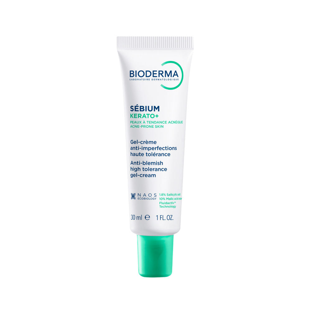 Bioderma Anti-Blemish Gel Cream - Sebium Kerato+ Spot Corrector - Eliminates Pimples & Blackheads