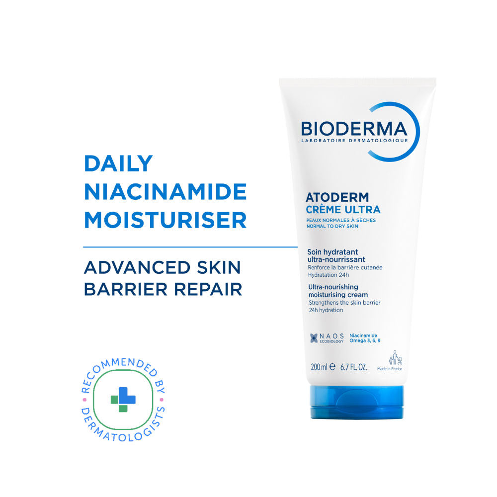 Bioderma Niacinamide Moisturizer - Atoderm Creme Ultra-Boosts Hyaluronic Acid, Ceramides