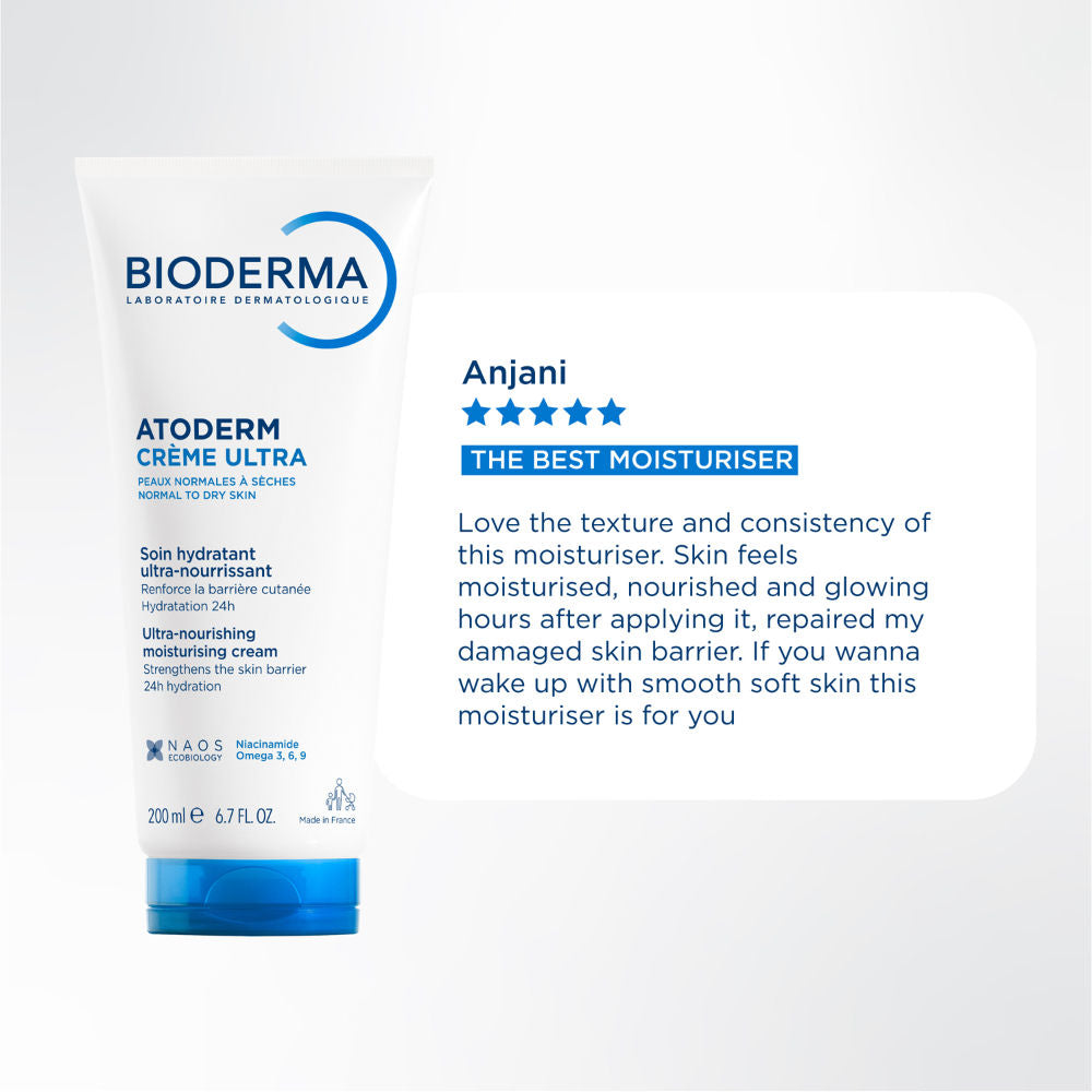 Bioderma Niacinamide Moisturizer - Atoderm Creme Ultra-Boosts Hyaluronic Acid, Ceramides