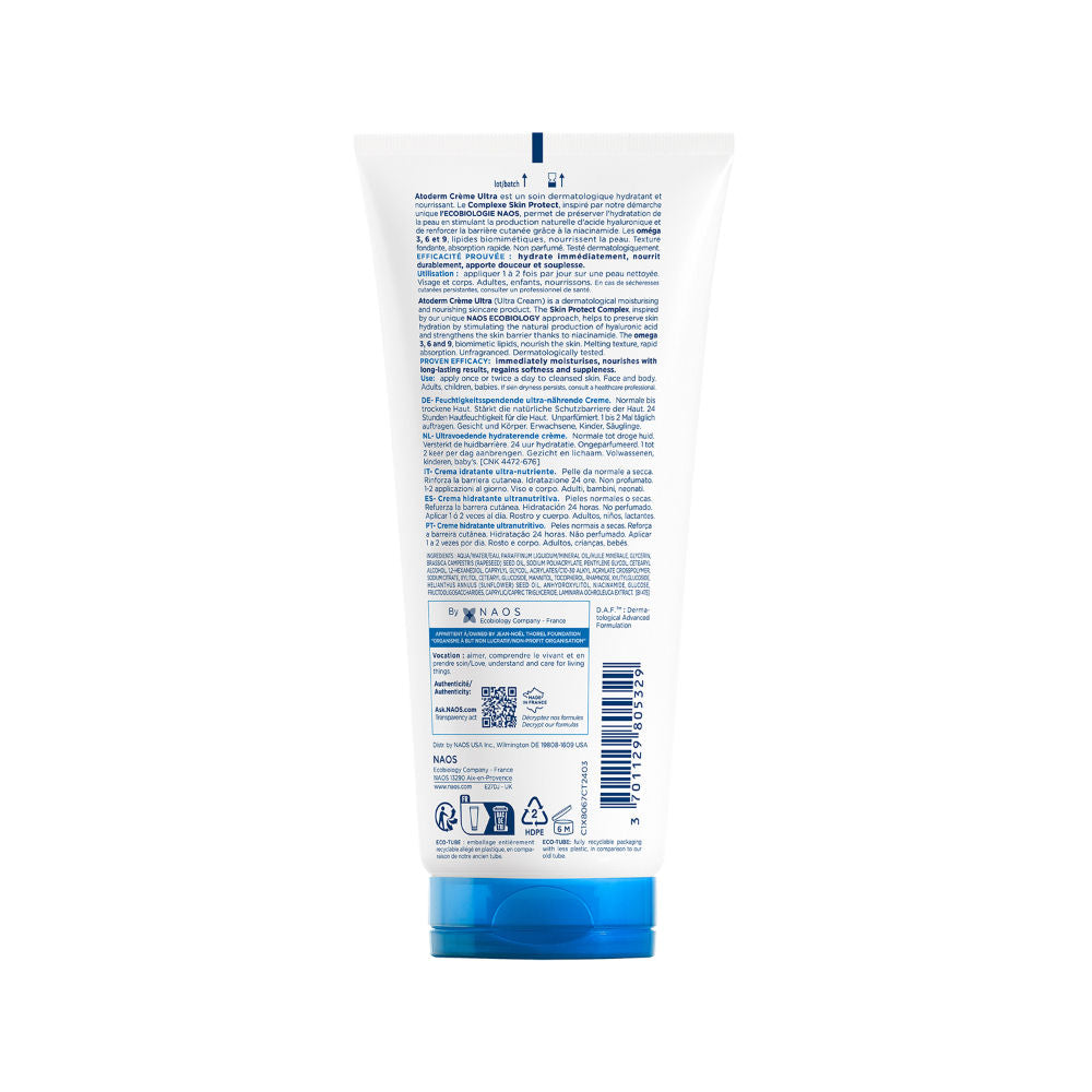 Bioderma Niacinamide Moisturizer - Atoderm Creme Ultra-Boosts Hyaluronic Acid, Ceramides