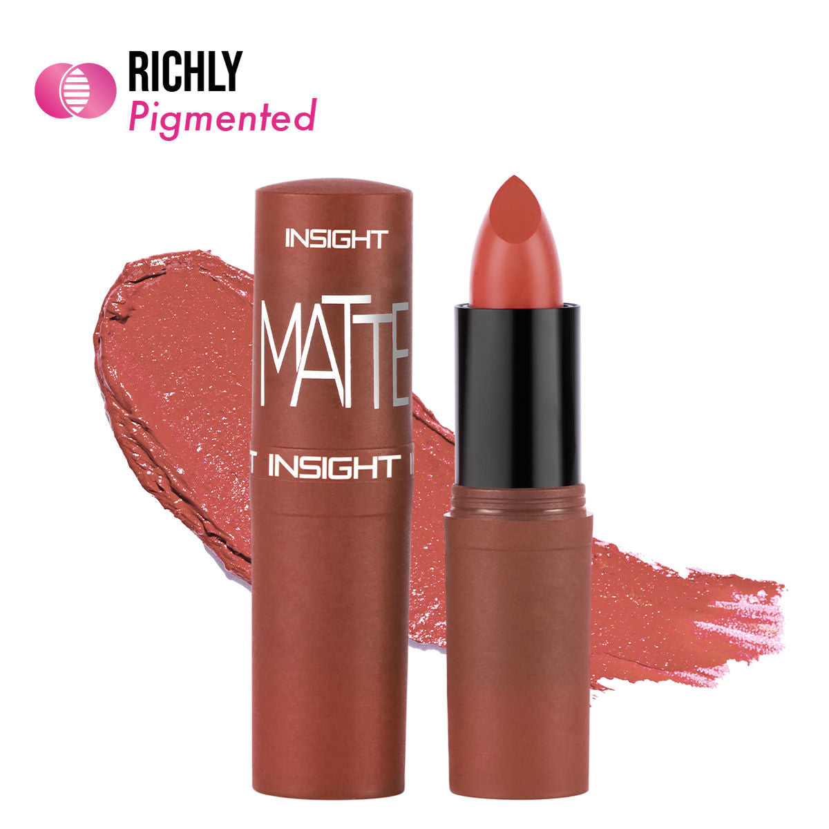 Insight Cosmetics Matte Lipstick, 1 Stroke Application, Long Lasting
