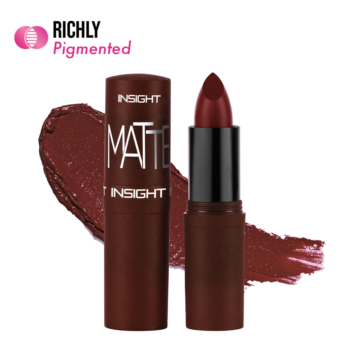 Insight Cosmetics Matte Lipstick, 1 Stroke Application, Long Lasting
