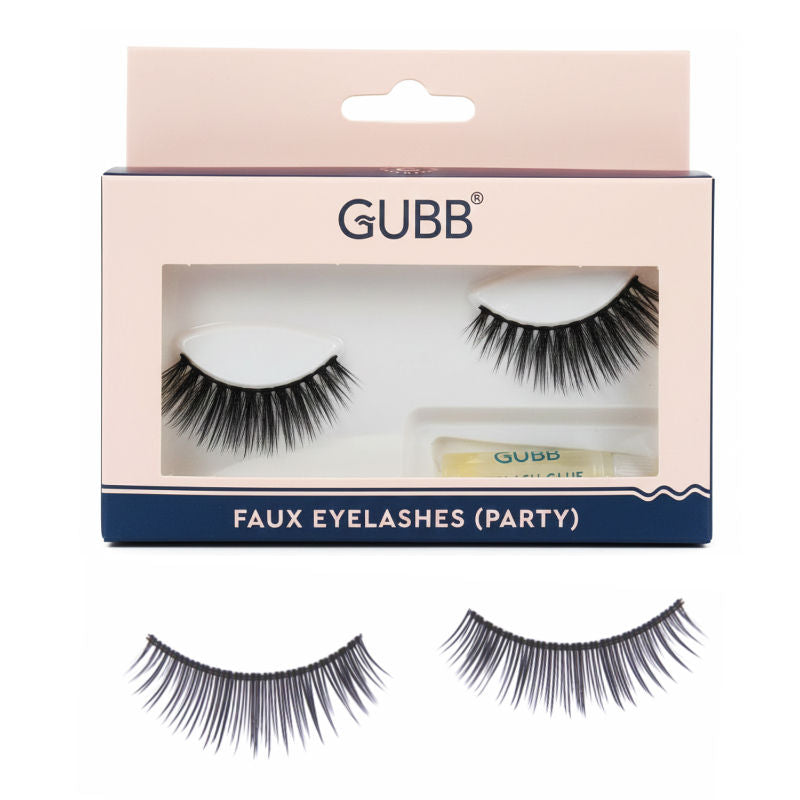 GUBB Eyelash Set With Glue, False Eyelashes - Party Style