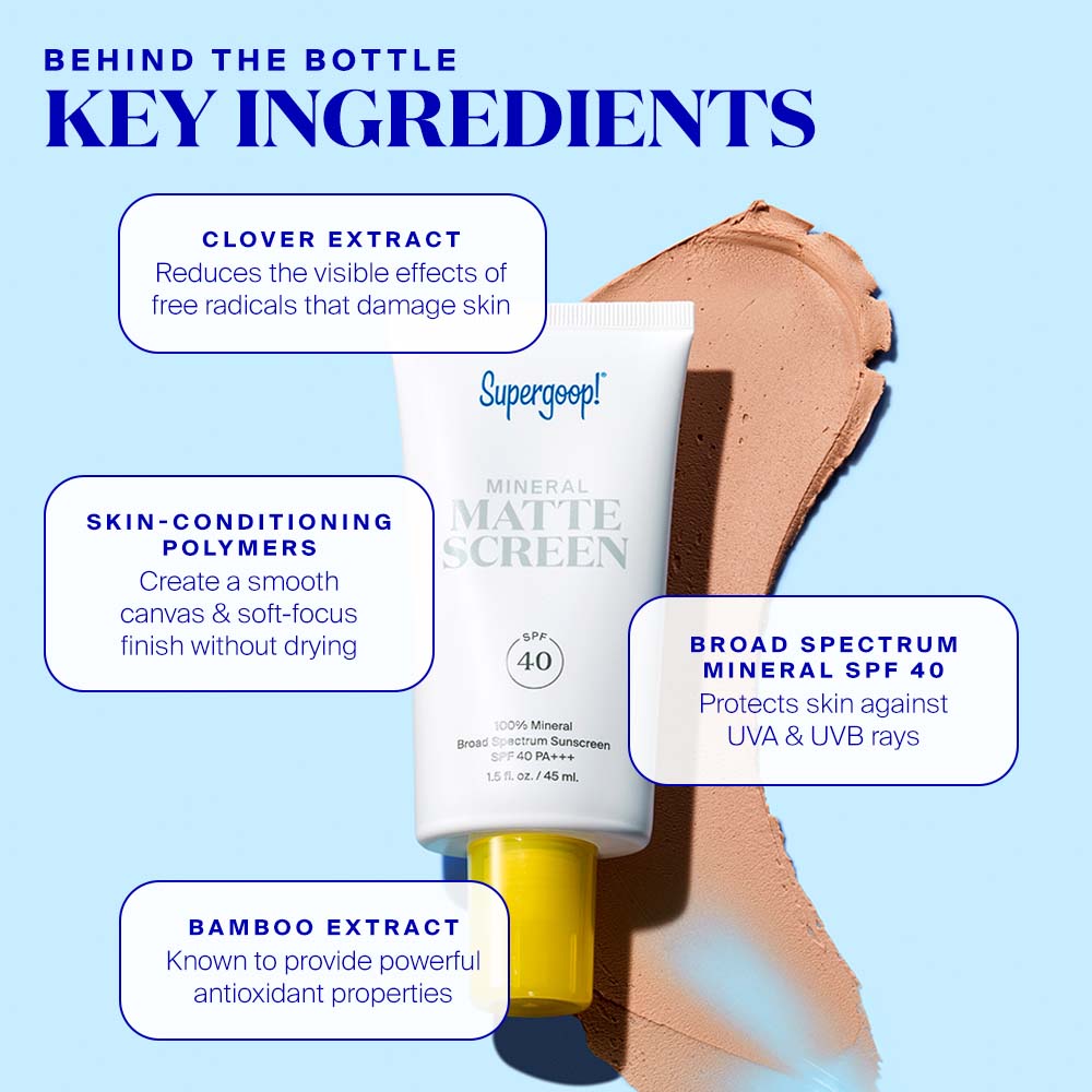 Supergoop Mineral Mattescreen SPF 40 PA+++