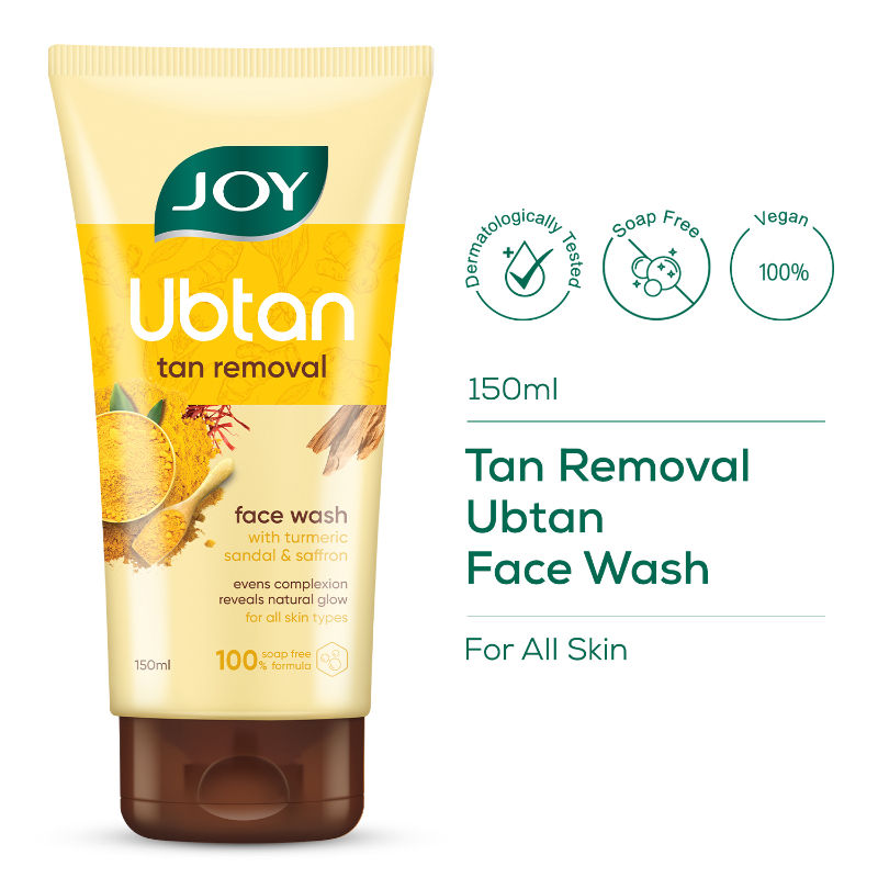 Joy Ubtan Tan Removal Face Wash, For Natural Glowing Skin