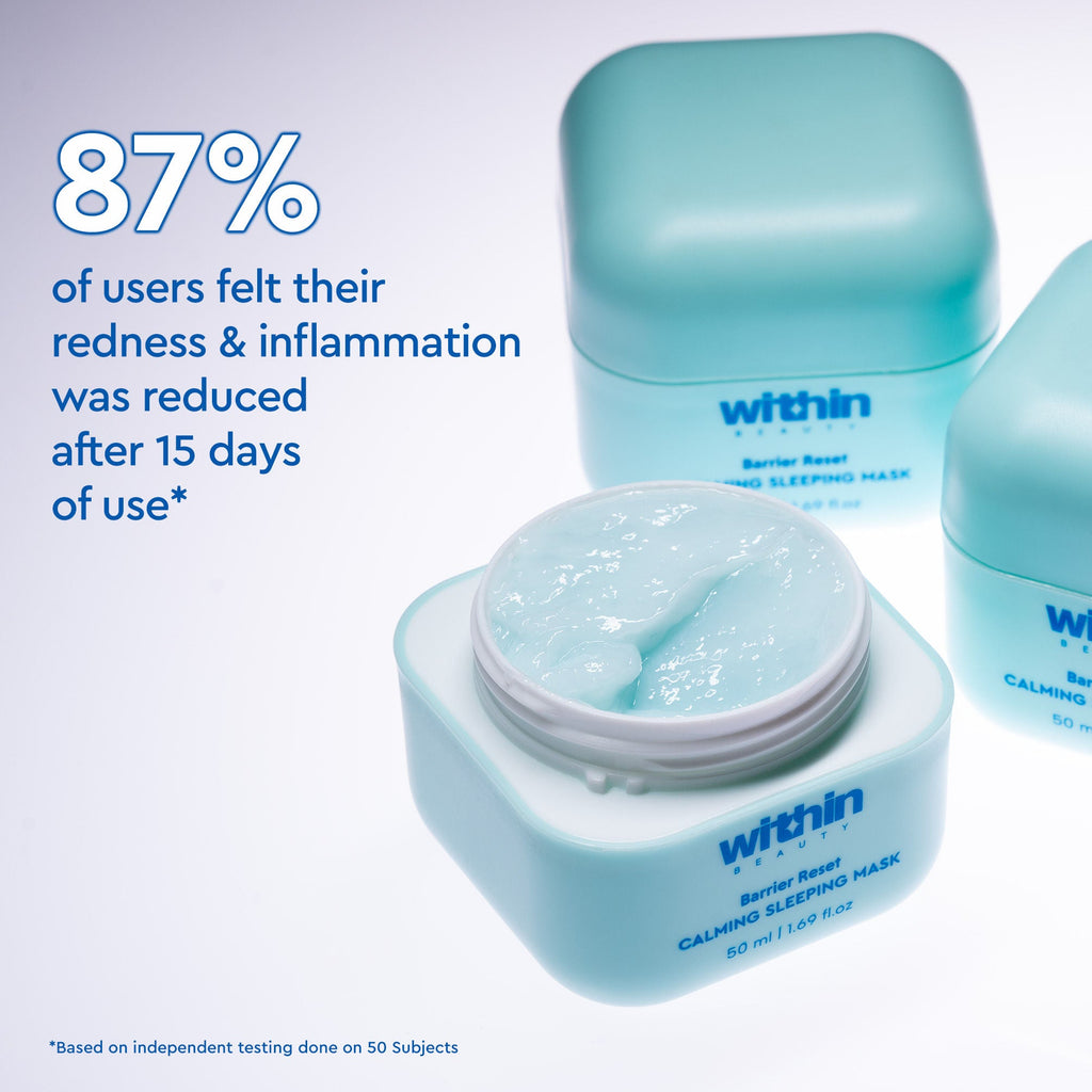 Within Beauty Ceramide & Cica Extract Sleeping Mask, Barrier Reset Calming Sleeping Mask