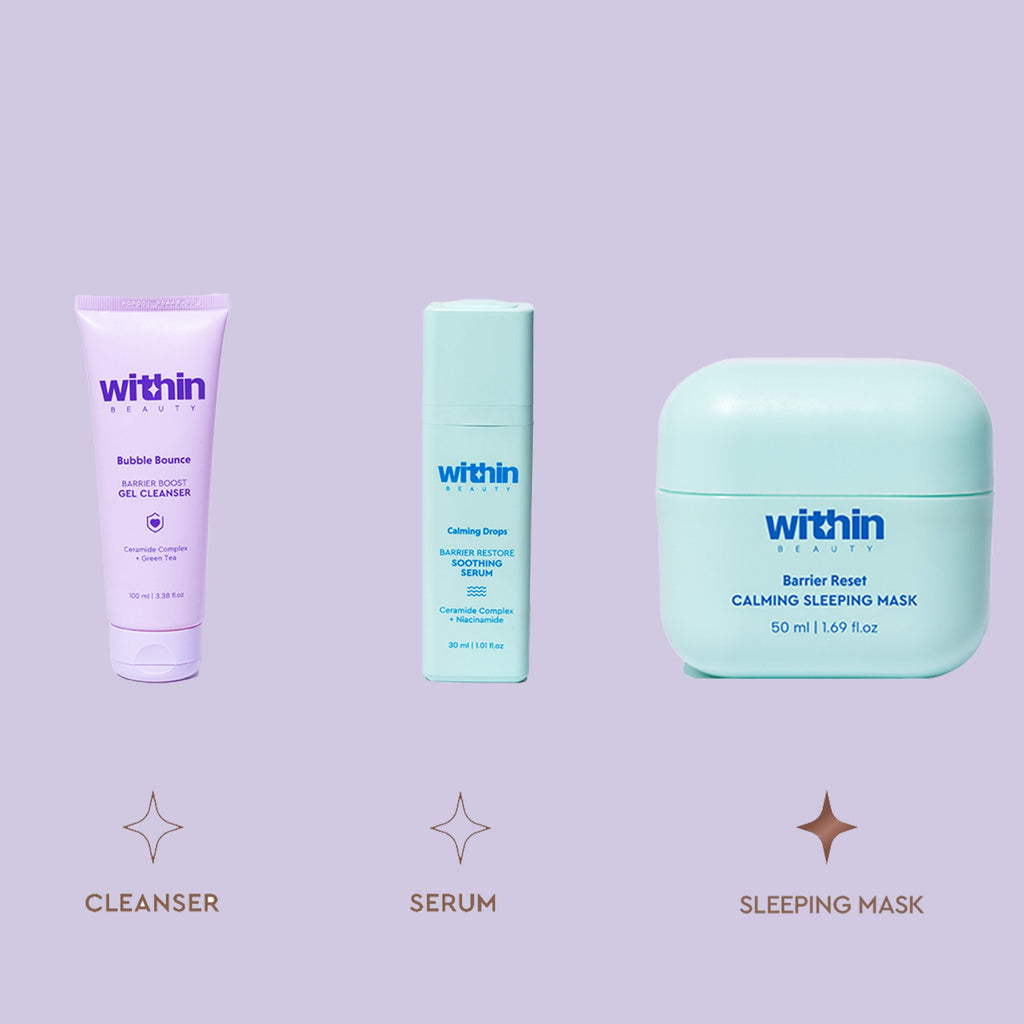 Within Beauty Ceramide & Cica Extract Sleeping Mask, Barrier Reset Calming Sleeping Mask