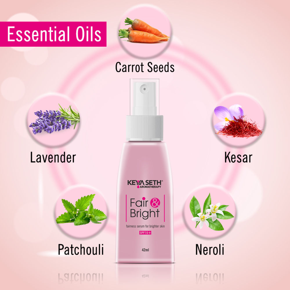 Keya Seth Aromatherapy Fair & Bright Fairness Serum for Brighter Skin SPF 15+
