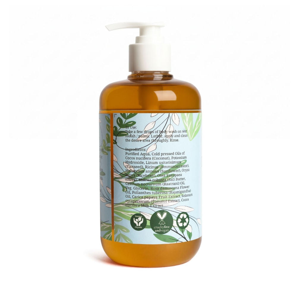 Rustic Art Organic Floral Shower Body Wash
