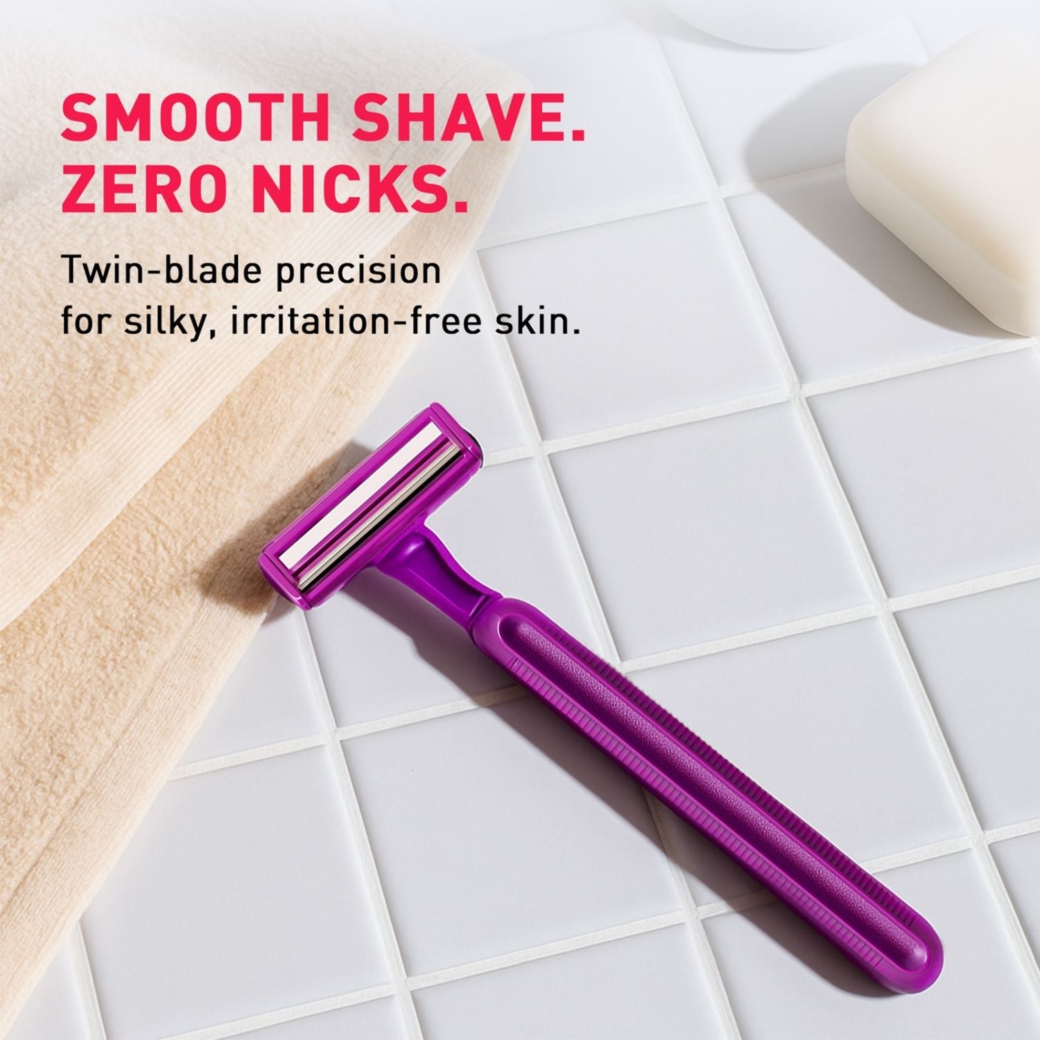 Sirona Disposable Shaving Razors for Women, Aloe Vera Lubrication for Smooth Instant Hair Removal