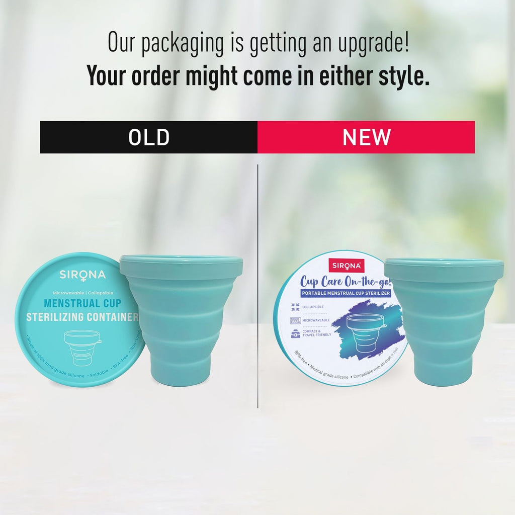 Sirona Menstrual Cup Sterilizer Microwave Safe, Collapsible and Easy to Use Sterilizer