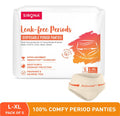 Sirona Disposable Period Panties, L-XL (36-44 inch) 360° Coverage, Leakage Protection for Heavy Flow