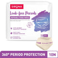 Sirona Disposable Period Panties, M-L (28-36 inch) 360° Coverage, Leakage Protection for Heavy Flow