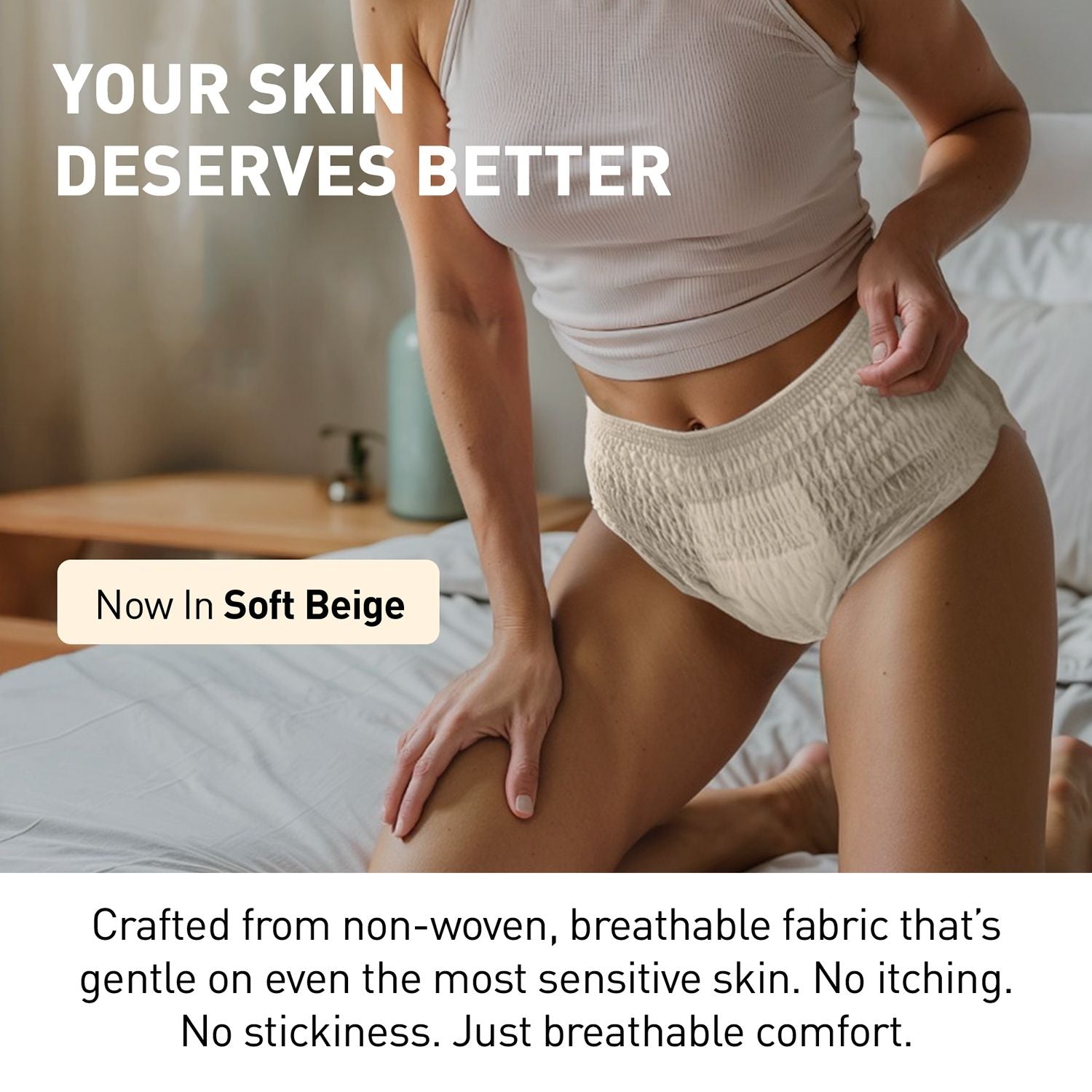 Sirona Disposable Period Panties, M-L (28-36 inch) 360° Coverage, Leakage Protection for Heavy Flow