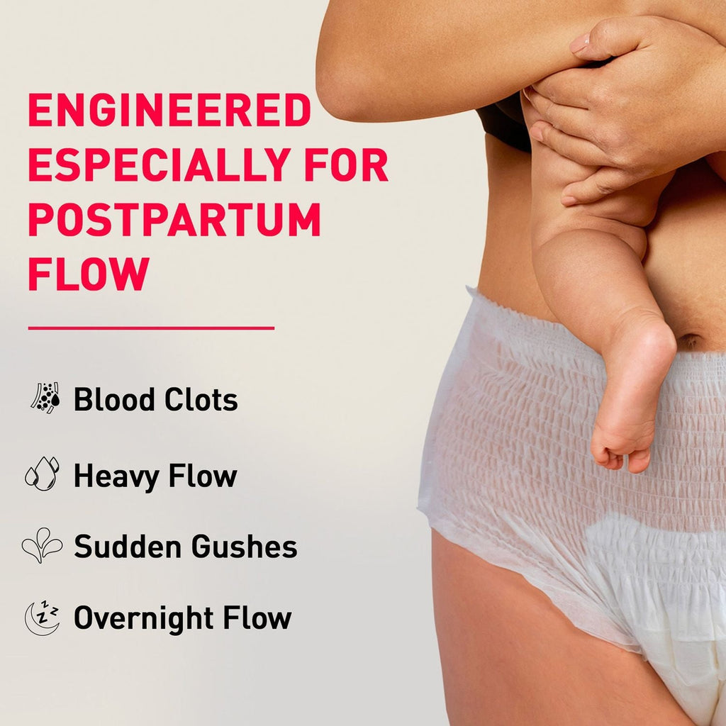 Sirona Maternity Panties L-XL (32-44 Inch) For Postpartum Flow, Leak Free, Super Absorbent