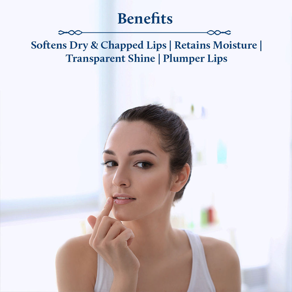Blue Nectar Chocolate & Vanilla Hydrating Lip Balm with Ghee for Dry Chapped Lips