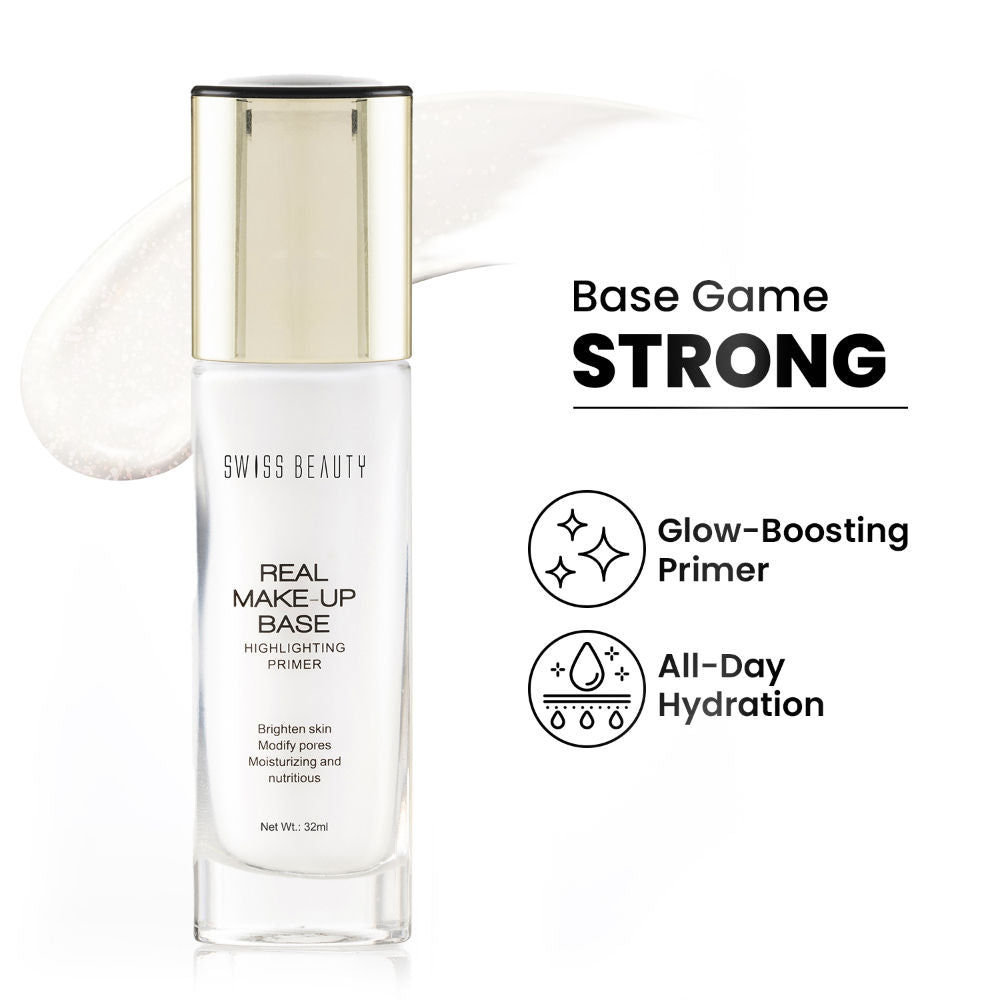 Swiss Beauty Real Make-Up Base Highlighting Primer , Brighten Skin , Modify Pore