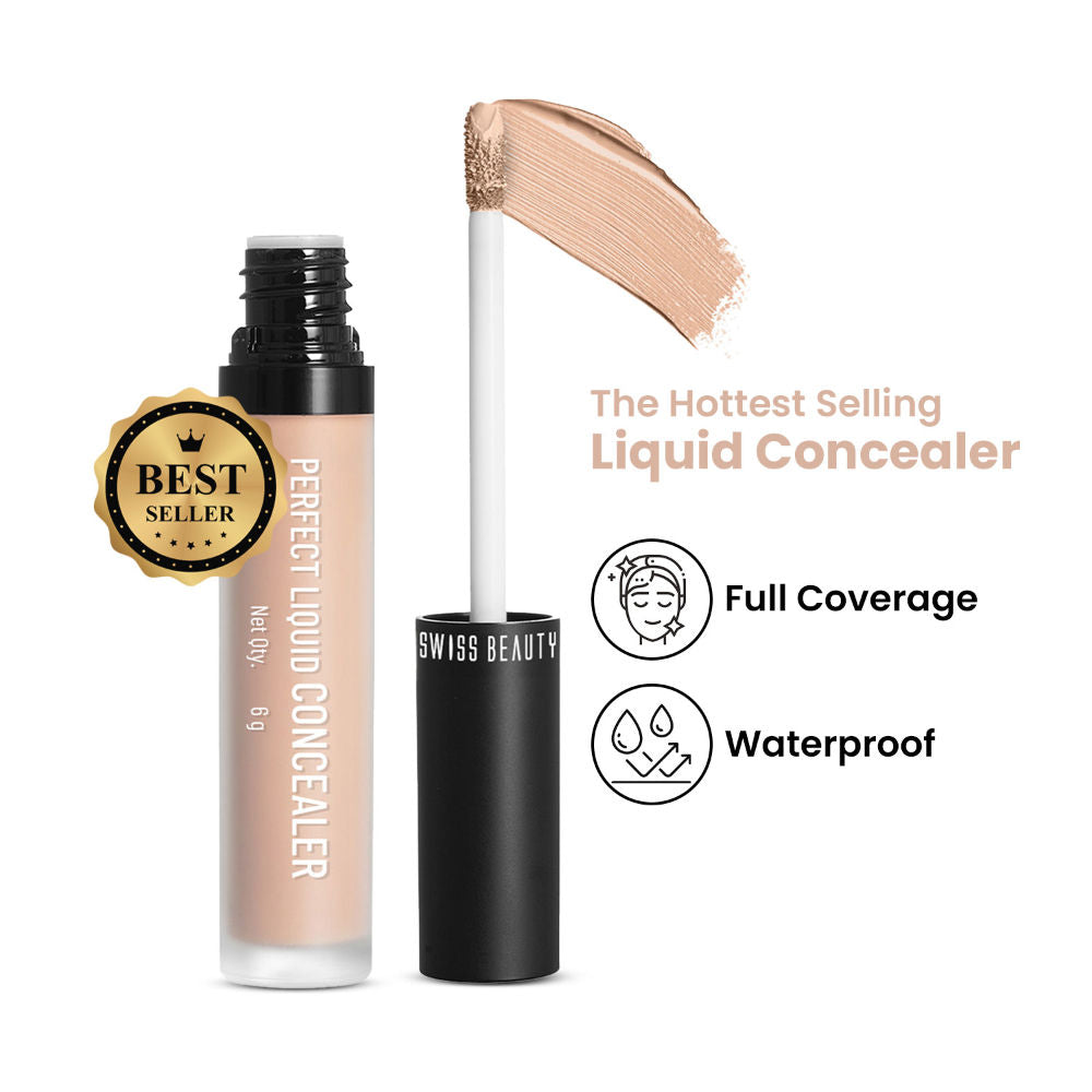 Swiss beauty Full Coverage Liquid Concealer With Jojoba Oil