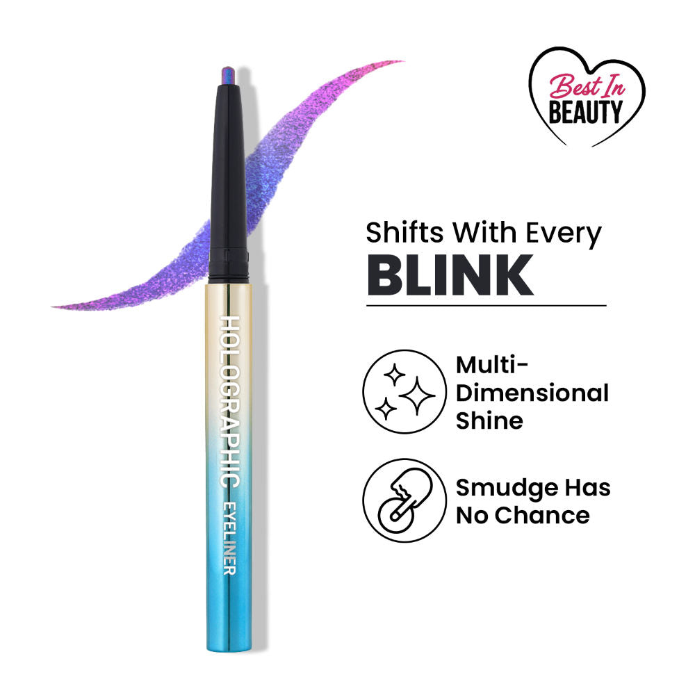 Swiss Beauty Holographic Eyeliner , Multi Chrome Effect , Water -Proof ,Smudge Proof