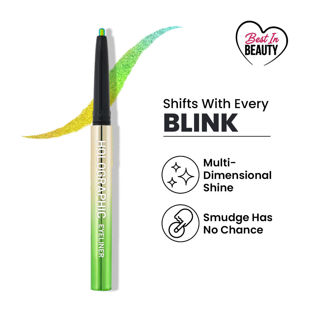 Swiss Beauty Holographic Eyeliner , Multi Chrome Effect , Water -Proof ,Smudge Proof