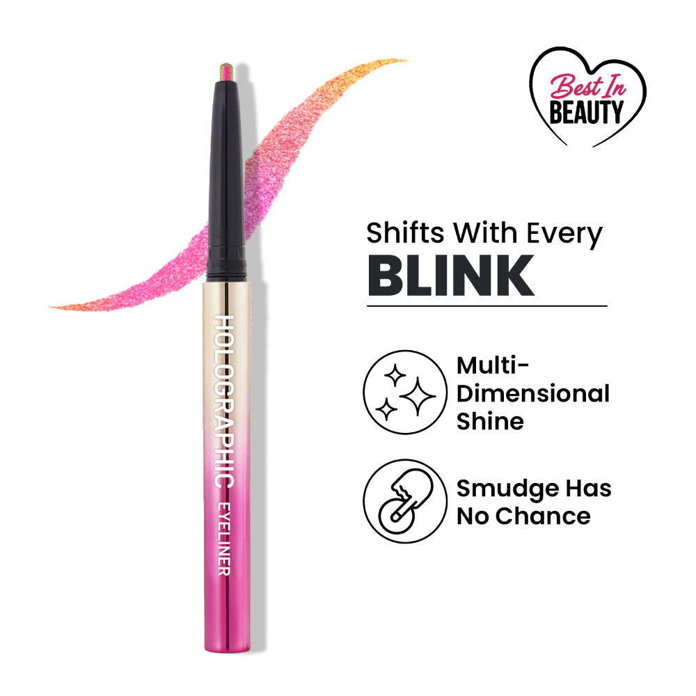 Swiss Beauty Holographic Eyeliner , Multi Chrome Effect , Water -Proof ,Smudge Proof