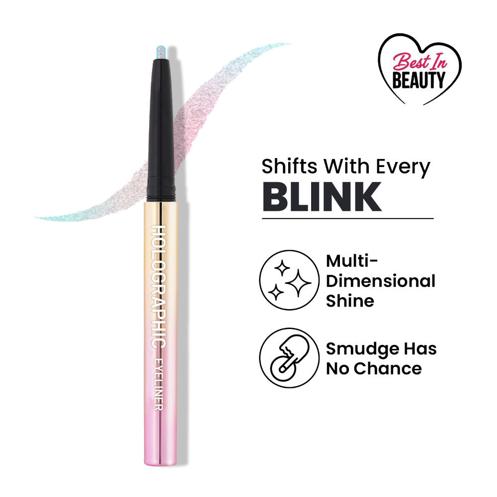Swiss Beauty Holographic Eyeliner , Multi Chrome Effect , Water -Proof ,Smudge Proof
