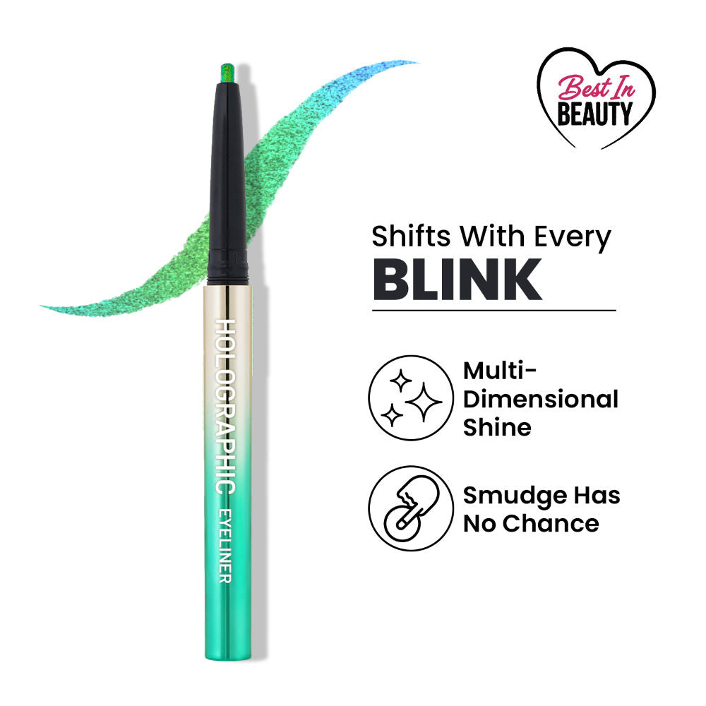 Swiss Beauty Holographic Eyeliner , Multi Chrome Effect , Water -Proof ,Smudge Proof