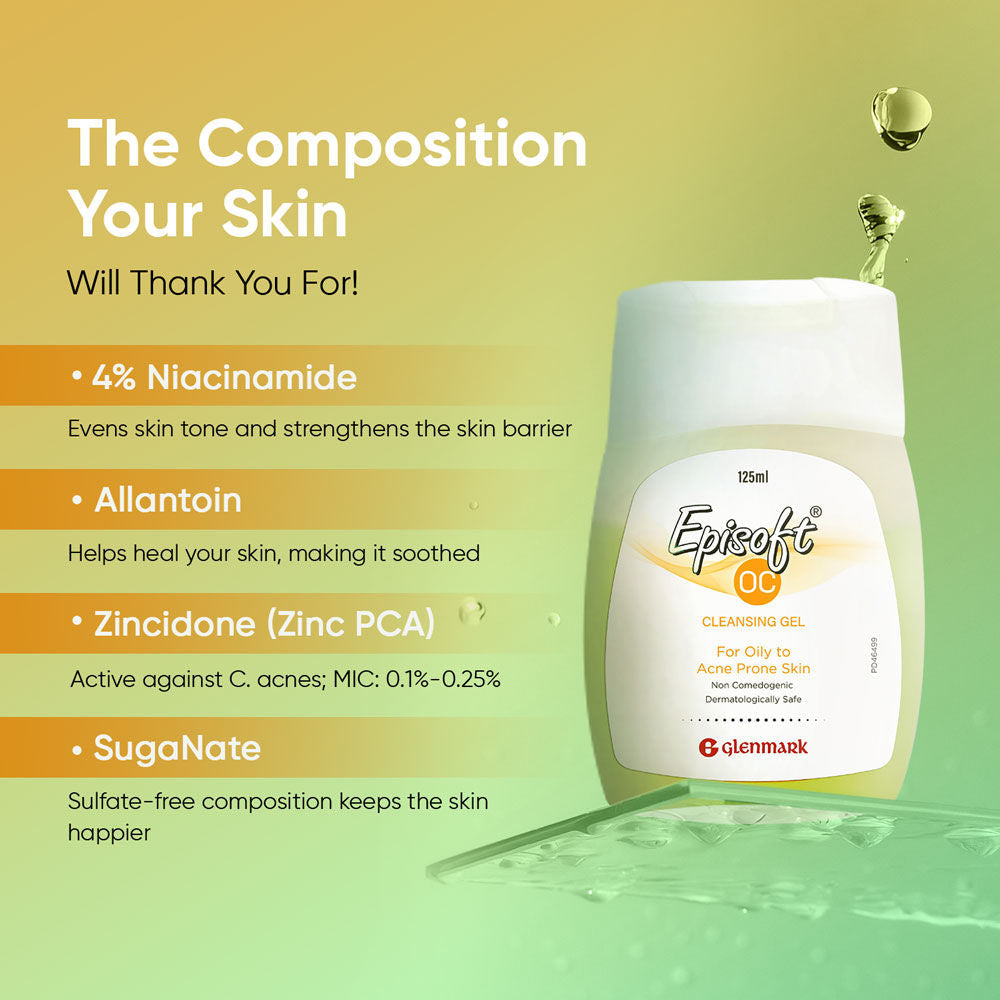 Episoft Oily Skin Cleanser, For Oily Acne Prone Skin, Daily Facewash For Men & Women