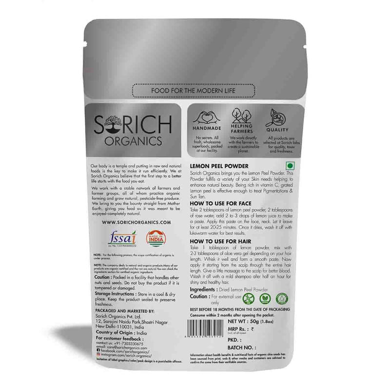 Sorich Organics Dry Lemon Peel Face Cleanser Powder