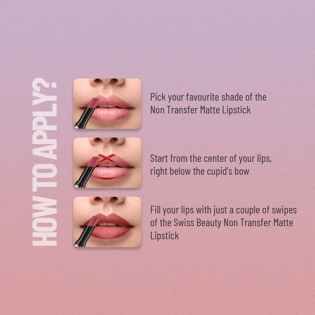 Swiss Beauty Non Transfer Waterproof Lipstick