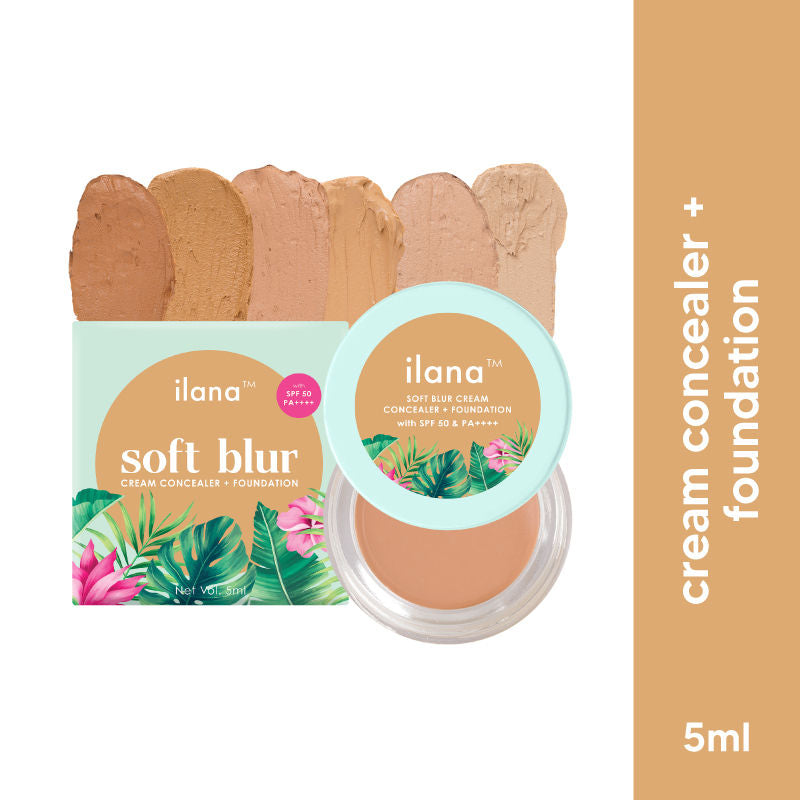 Ilana Soft Blur Cream Concealer & Foundation with SPF 50