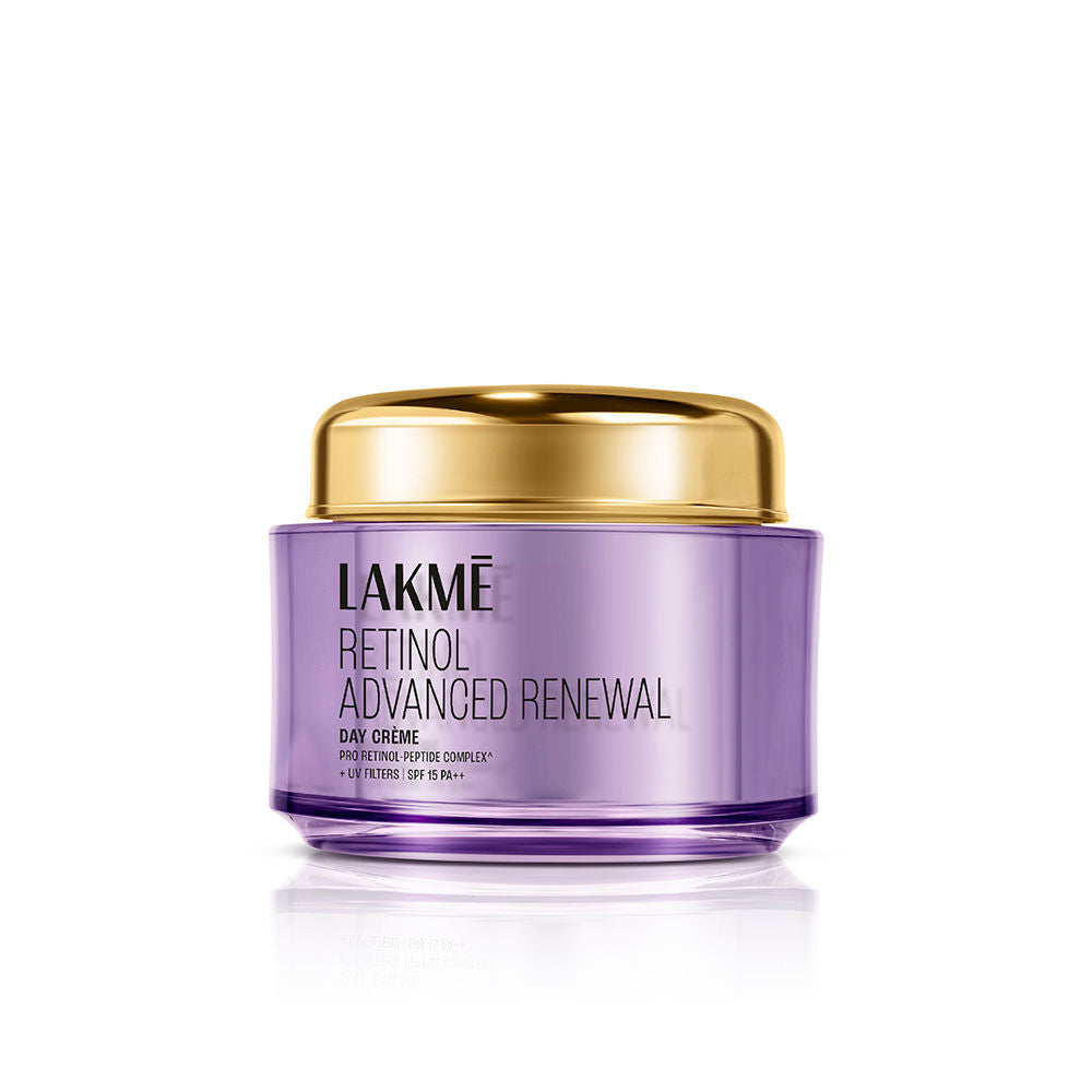 Lakme Retinol Advanced Renewal Day Creme Pro-Retinol Peptide Complex + Uv Filters & SPF 15 PA++
