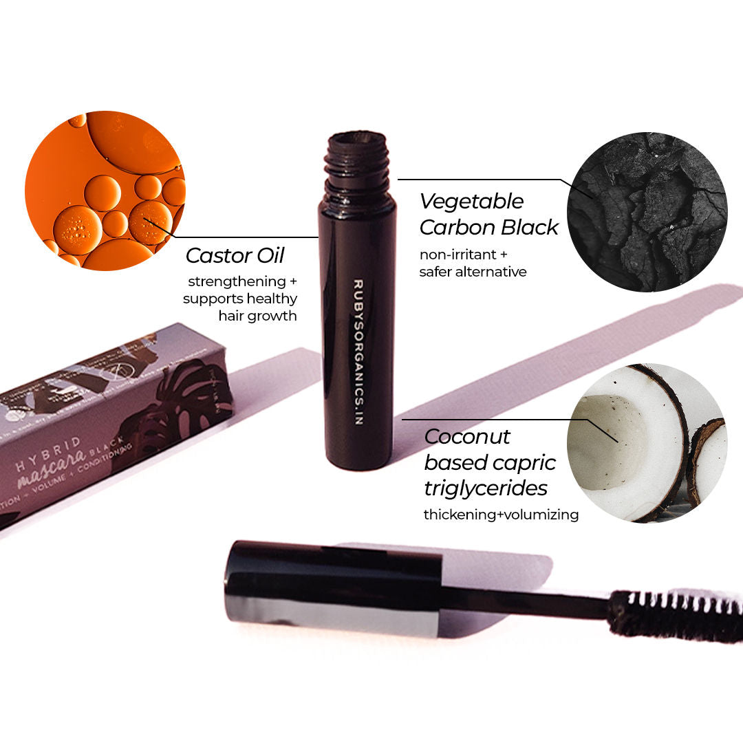 Ruby's Organics Hybrid Mascara - Black