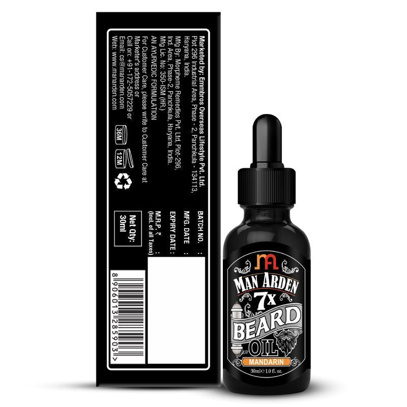 Man Arden 7X Mandarin Beard Oil