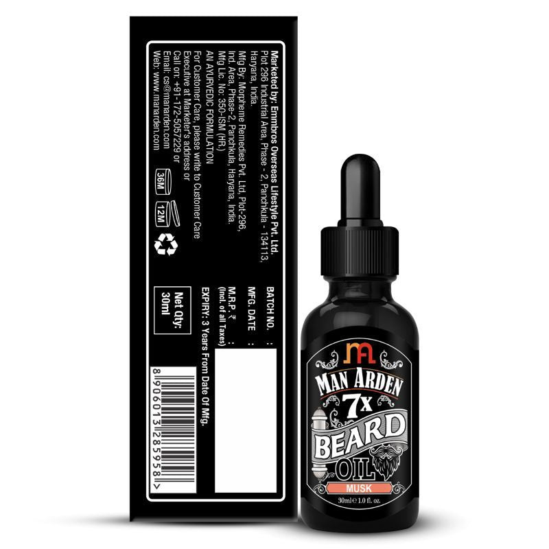 Man Arden 7X Musk Beard Oil
