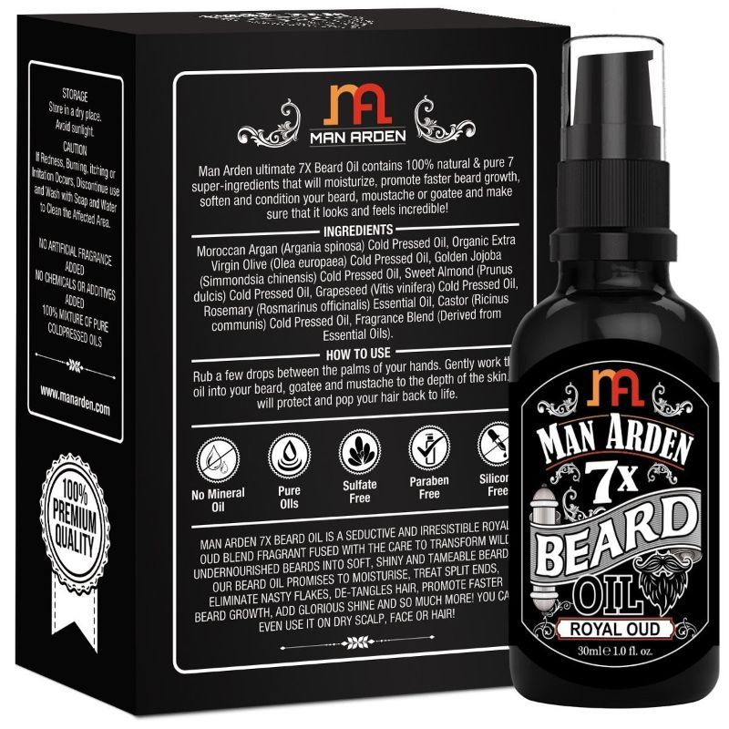 Man Arden 7X Royal Oud Beard Oil