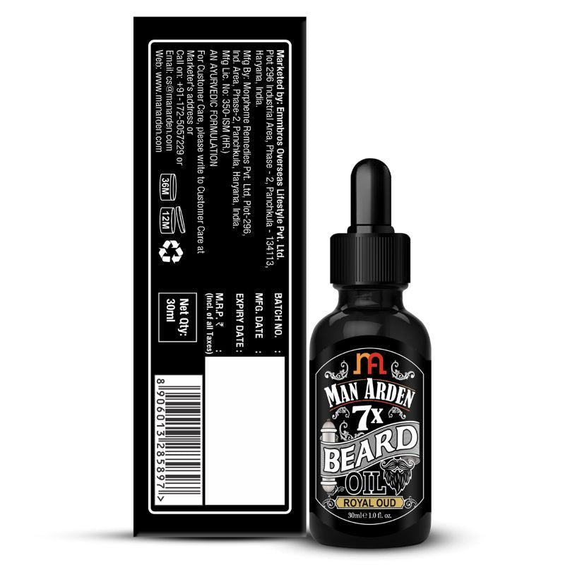 Man Arden 7X Royal Oud Beard Oil