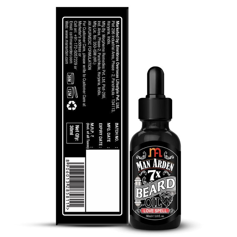 Man Arden 7X Love Spell Beard Oil