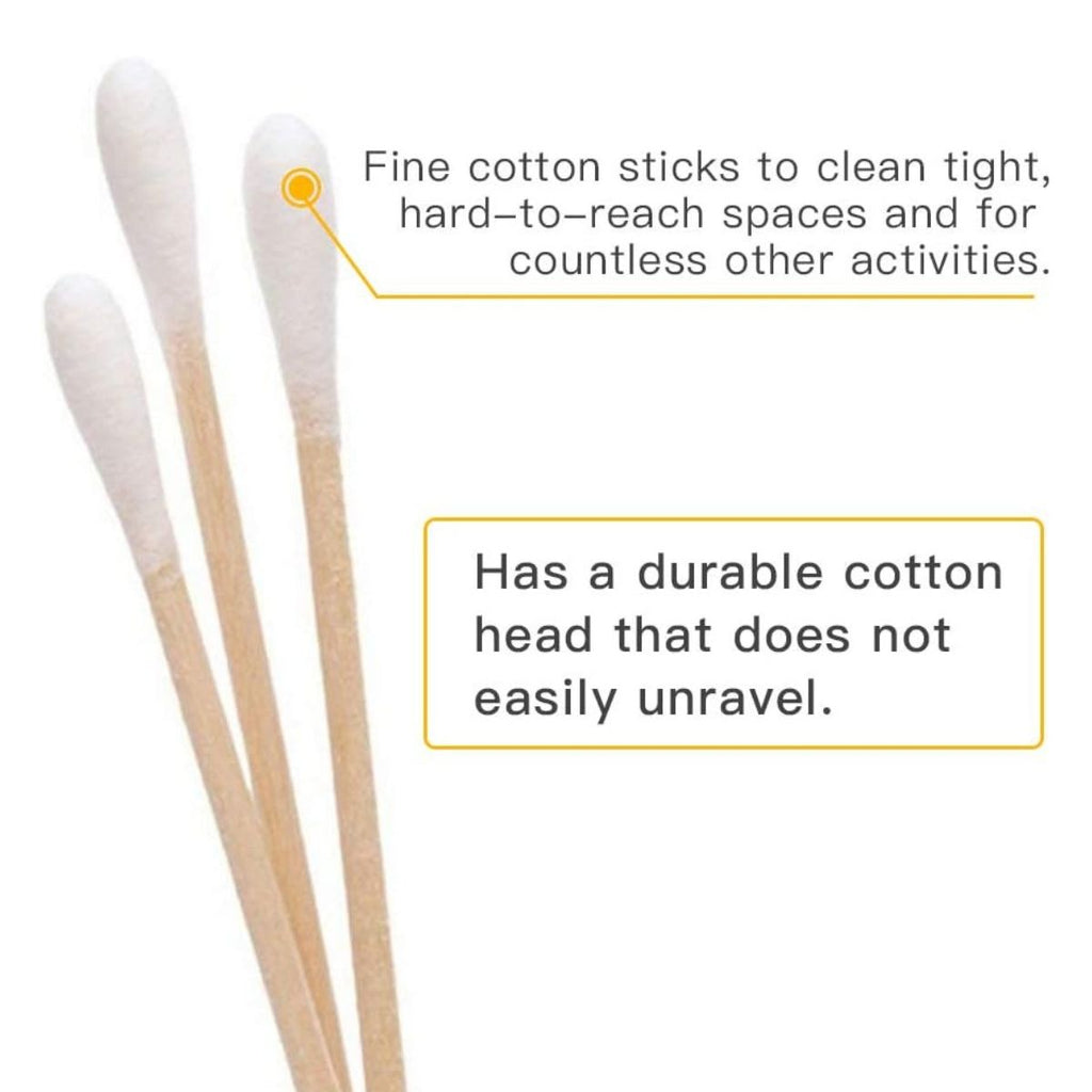 Matra Bamboo Cotton Ear Buds Organic Ear Cleaning Swabs Qtips For Makeup, Nail Polish Removal