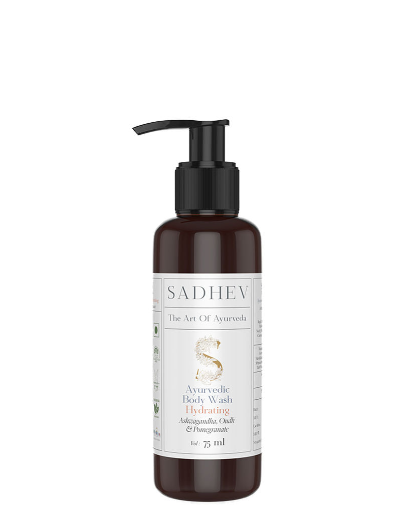 SADHEV Ayurvedic Ashwagandha, Oudh & Pomegranate Hydrating Body Wash