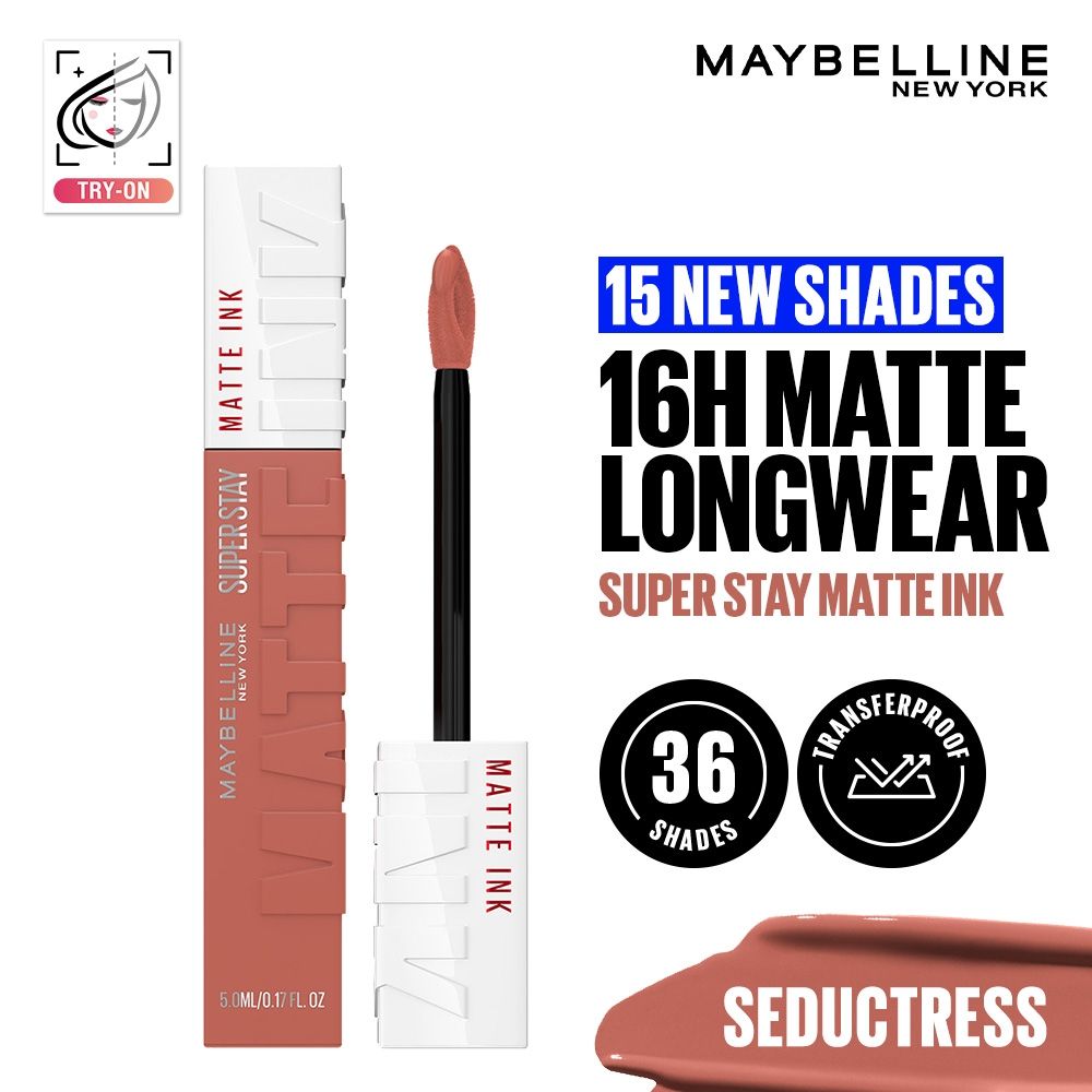 Maybelline New York Super Stay Matte Ink Liquid Lipstick, Lasts Up to 16 Hours - 15 Lover