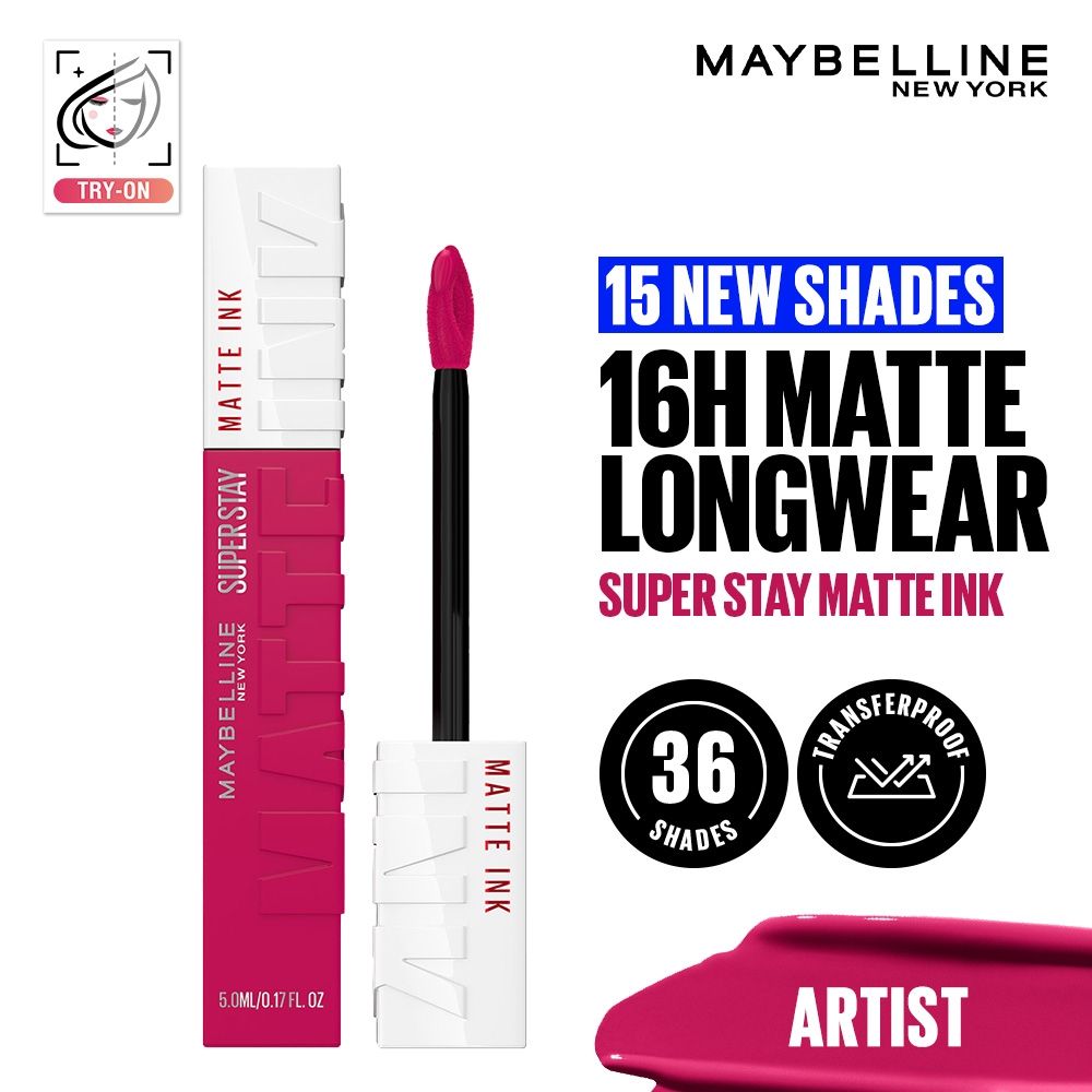 Maybelline New York Super Stay Matte Ink Liquid Lipstick, Lasts Up to 16 Hours - 15 Lover