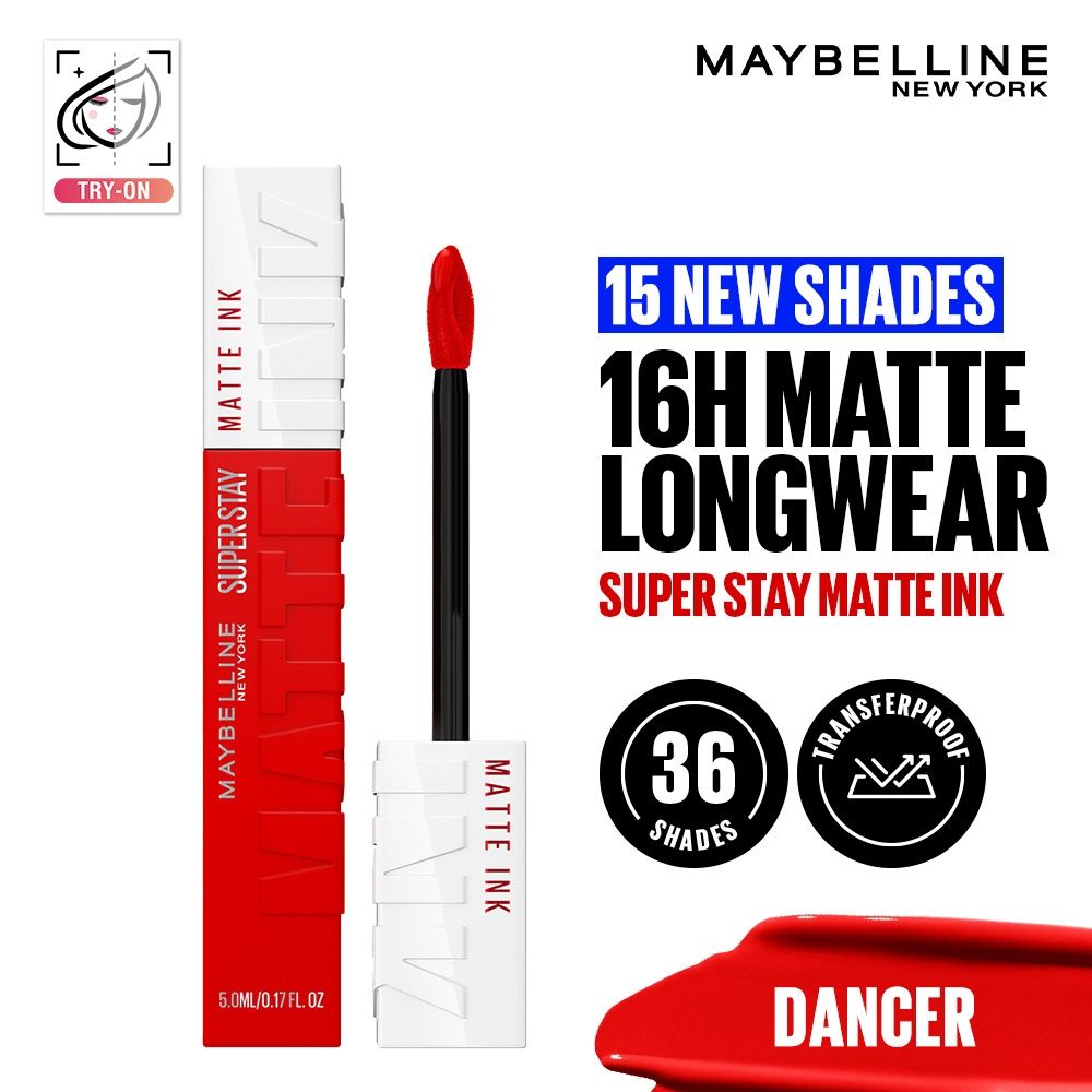 Maybelline New York Super Stay Matte Ink Liquid Lipstick, Lasts Up to 16 Hours - 15 Lover