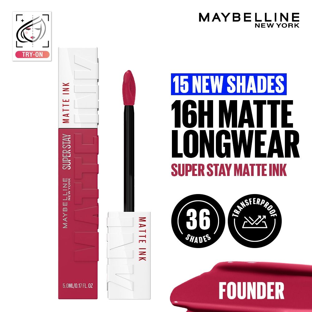 Maybelline New York Super Stay Matte Ink Liquid Lipstick, Lasts Up to 16 Hours - 15 Lover