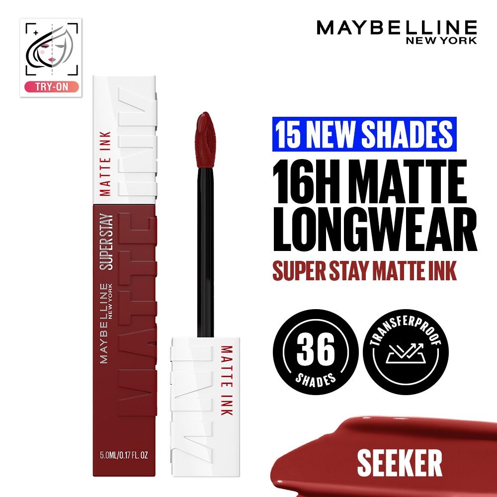 Maybelline New York Super Stay Matte Ink Liquid Lipstick, Lasts Up to 16 Hours - 15 Lover