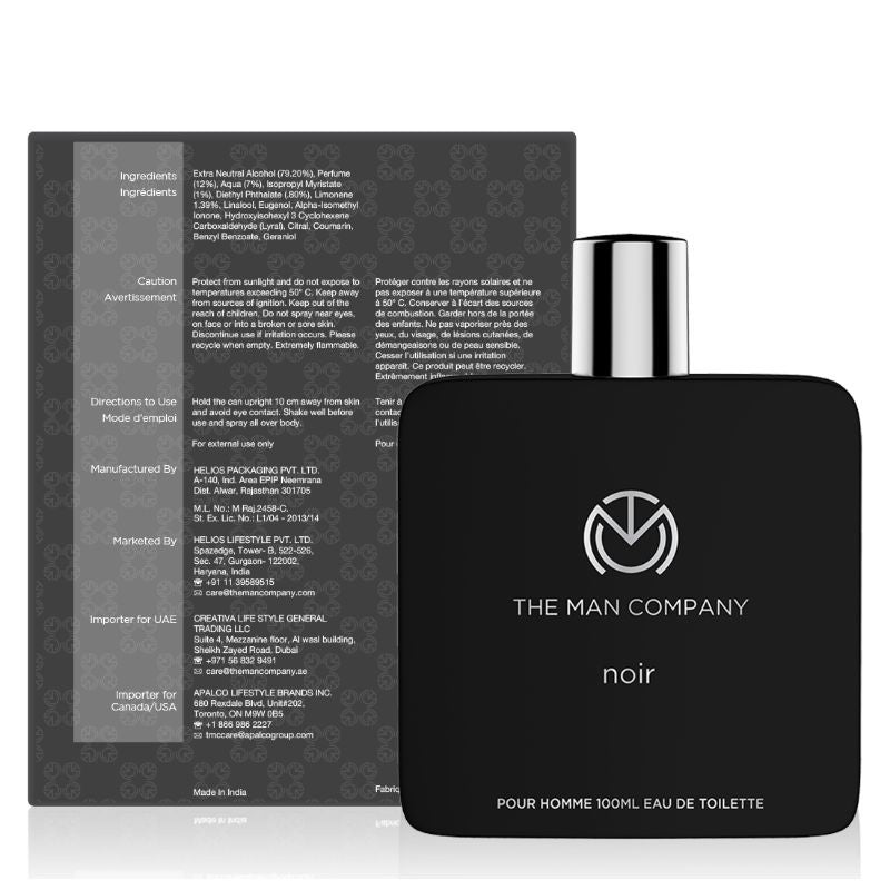 The Man Company Noir Eau de Toilette For Men