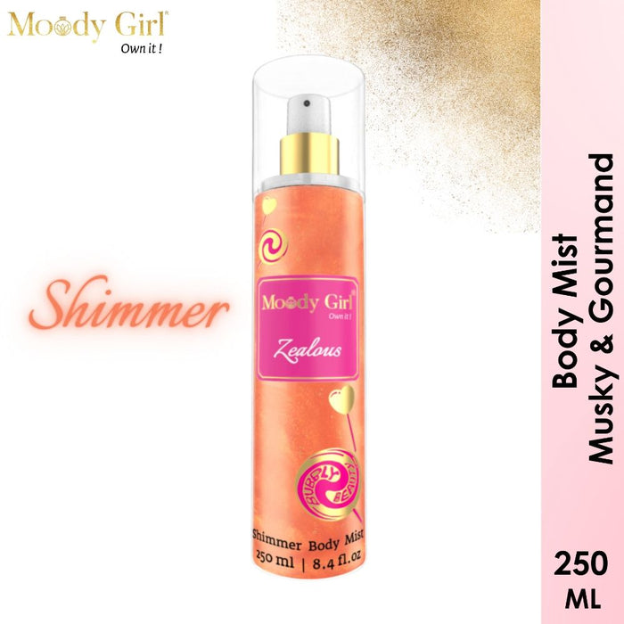 Moody Girl Zealous Luxury Shimmer Body Mist