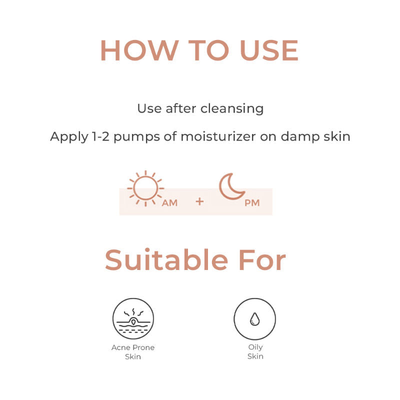 Suganda White Lotus Oil Free Gel Moisturiser (Unscented)with 3% Niacinamide & Hyaluronic Acid