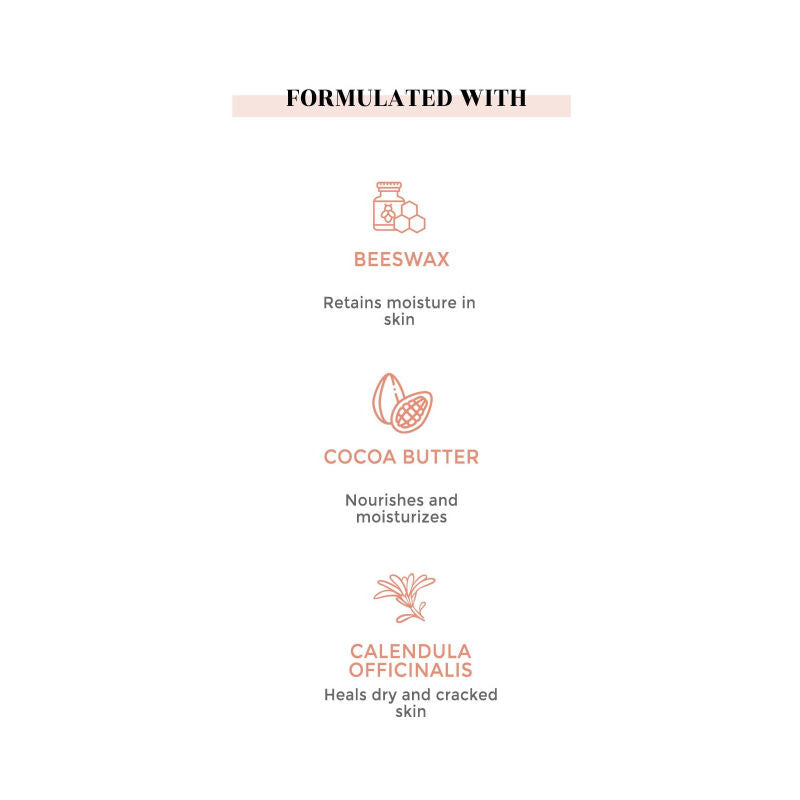 Suganda Calendula Lip Balm, Nourishes & Softens Chapped Dry & Cracked Lips with Cocoa Butter